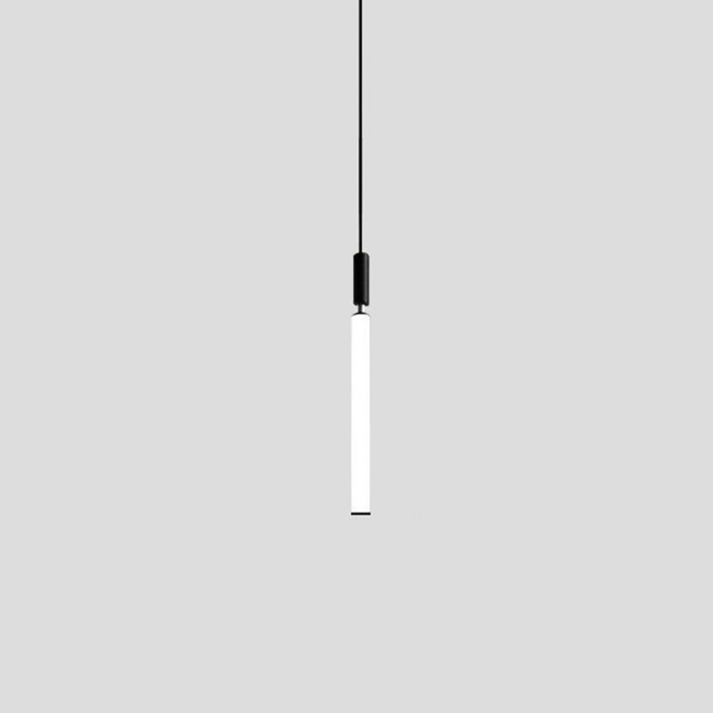 Lampada a sospensione del soffitto tubolare Minimalista Acrilico Black-White LED LEGGIO