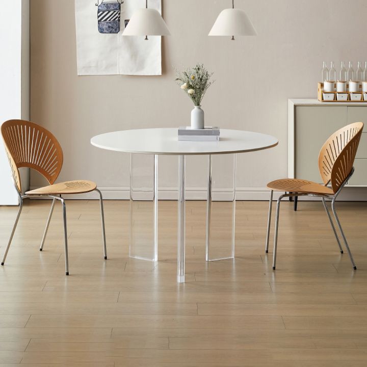 Modern 1/3 Pieces Dining Set Round Stone Dining Table for Dining Room Kitchen