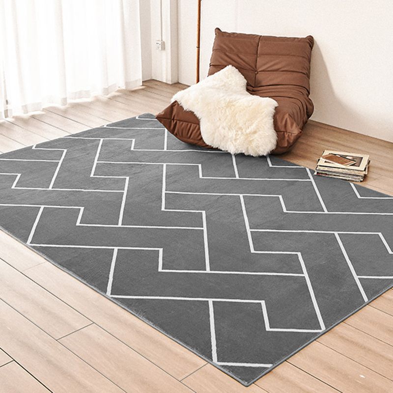 Yellow Traditional Area Carpet American Print Polyester Area Rug Anti-Slip Easy Care Rug for Bedroom