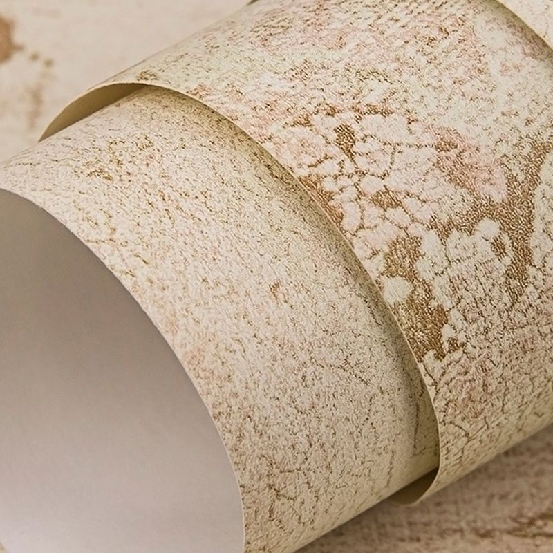 Reclaimed Effect Wall Decor in Soft Color Non-Woven Fabric Wallpaper Roll for Home, 33' by 20.5"
