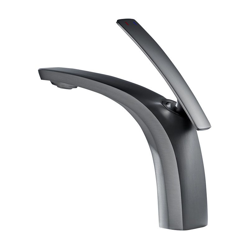 Modern Copper Vessel Faucet Lever Handles Low Arc Vessel Faucet for Bathroom