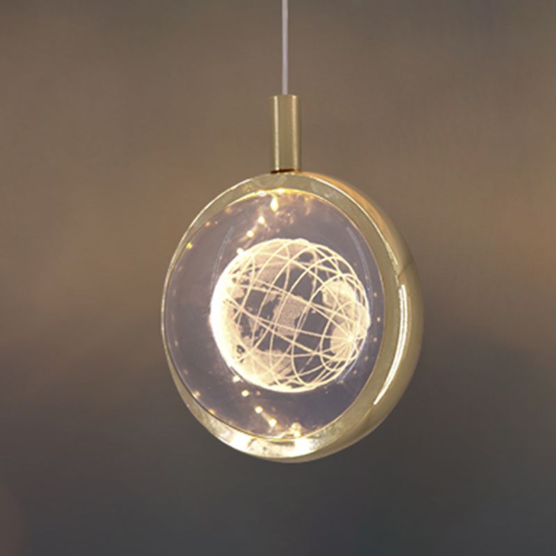 Luce a pendolo a LED LEDULUM GOLDO NOVITÀ SEMPRE CRIDULE CRIDULE LUCE PER CAMERA DA LETTA