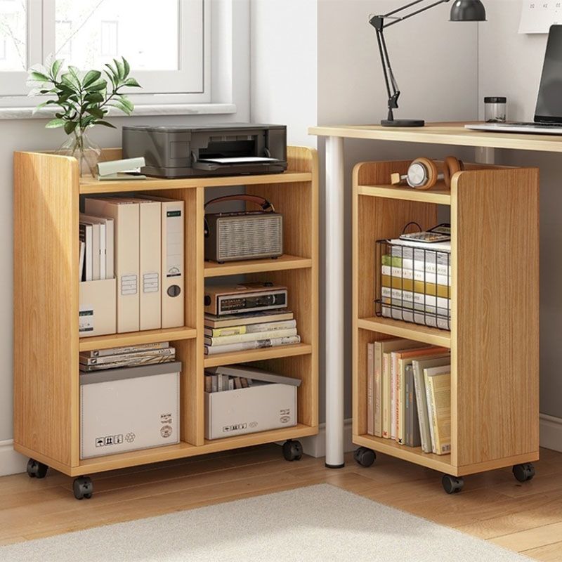 Engineered Wood Standard Bookcase Scandinavian Open Back Bookshelf