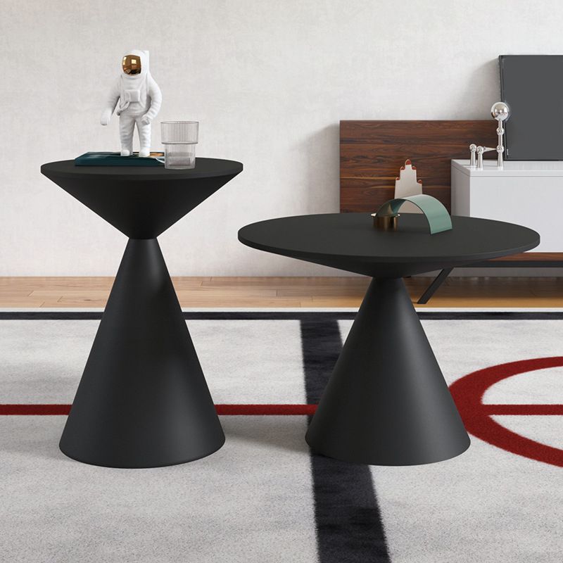 Mid-Century Modern Cocktail Table Pedestal Metal Coffee Table
