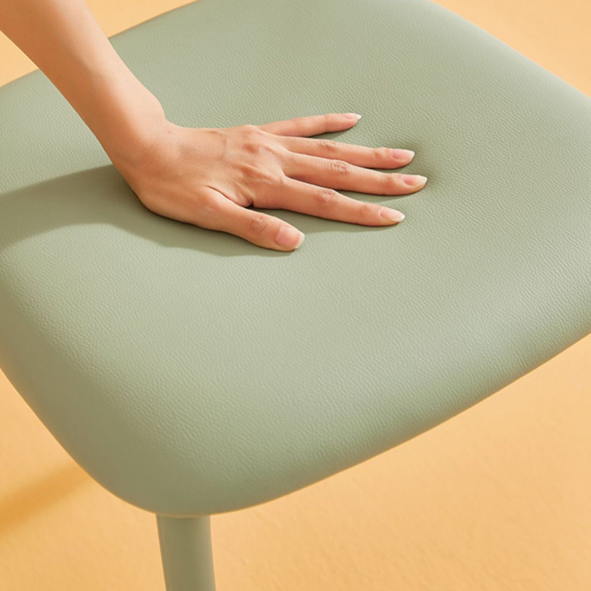 Modern Armless Dining Chairs Plastic Open Back Dining Chairs for Dining Room