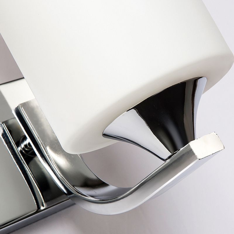 Luz de montaje en la pared de la pared de la pared de lámpara de pared simple con sombra de vidrio de cilindro