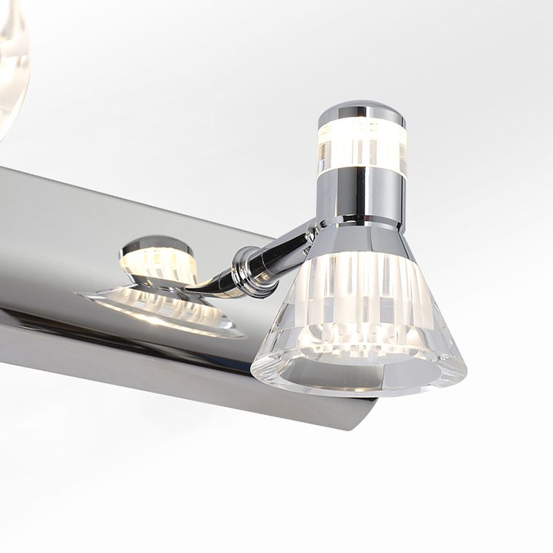 Lámpara de tocador LED de tocador LED de acero de acero de acero de acero de acero de acero de acero de acero de acero de acero de acero inoxidable