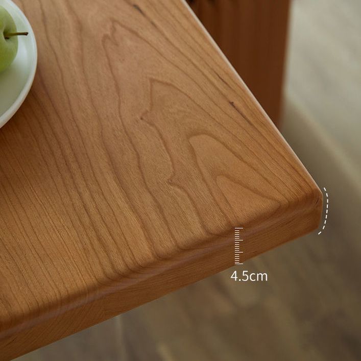 Rectangle Dining Table Brown Wood Modern Dining Table for Home