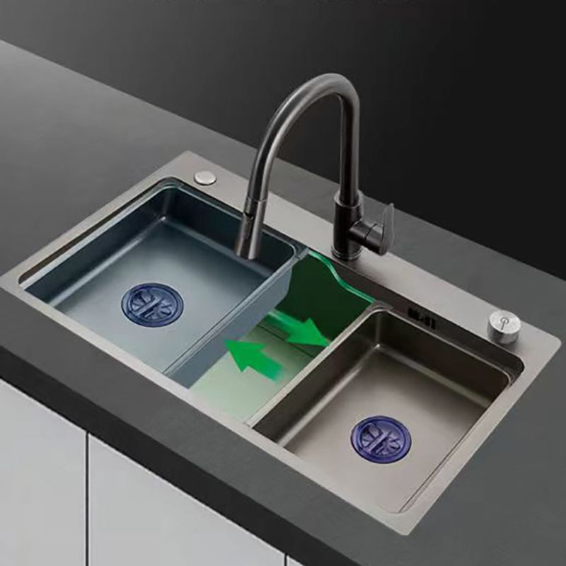 Modern 1-Handle Faucet Pull down with Water Dispenser Standard Kitchen Faucet