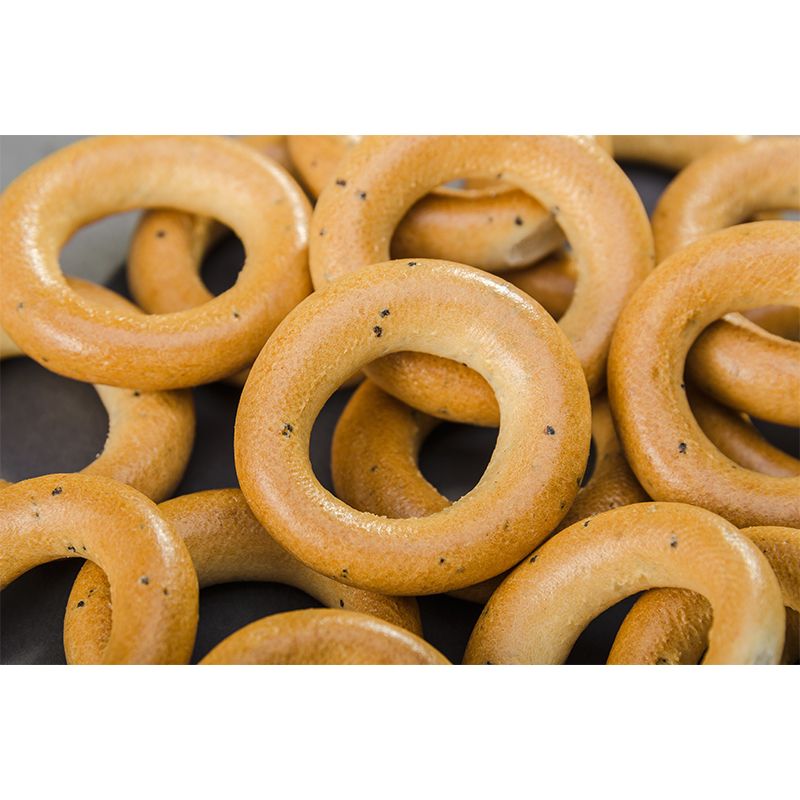 Sweet Bagels Dessert Mural Commercial Use Contemporary Dessert Shop for Decoration