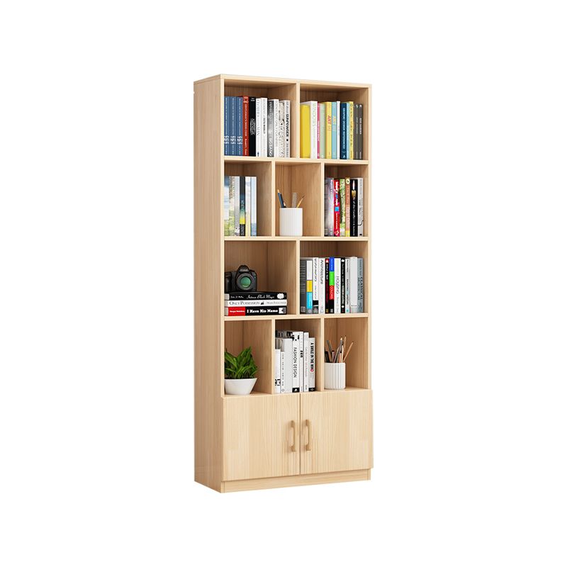Standard Pine Shelf Bookcase Contemporary Natural Book Shelf