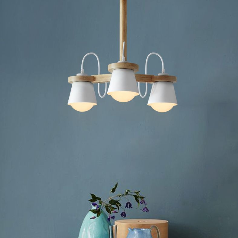 Modern Ceiling Pendant Wood Light Indoor Bedroom Shop Hotel Foyer Light