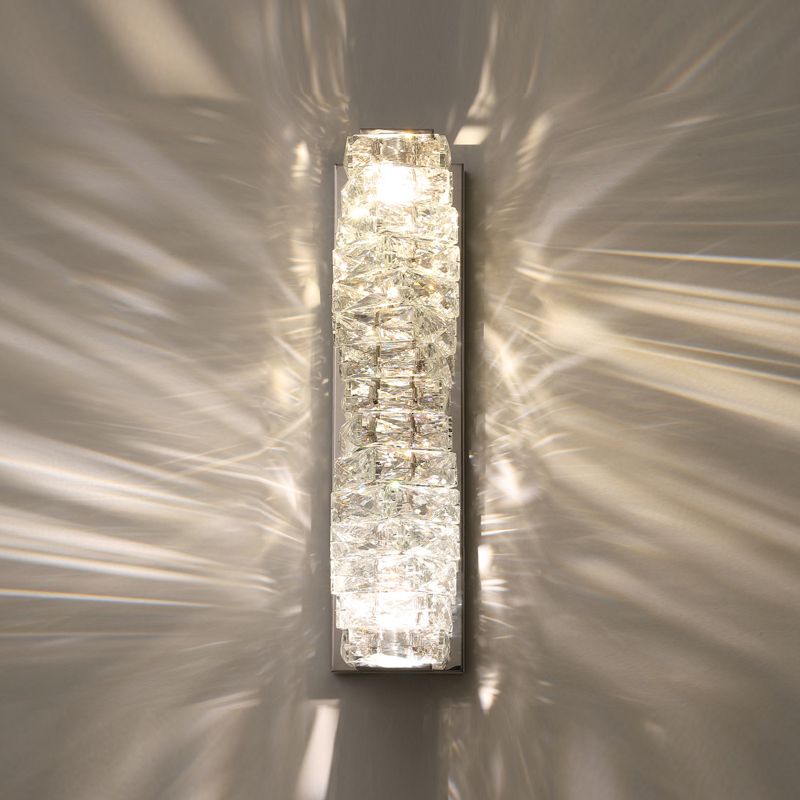 Postmodern Crystal Wall Light Geometric Shape Wall Sconce Lamp for Living Room