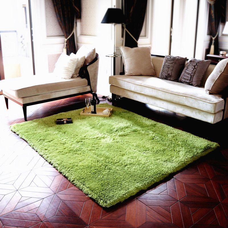 Light Pink Rug Polyester Solid Color Indoor Rug Washable Area Rug for Home Decor