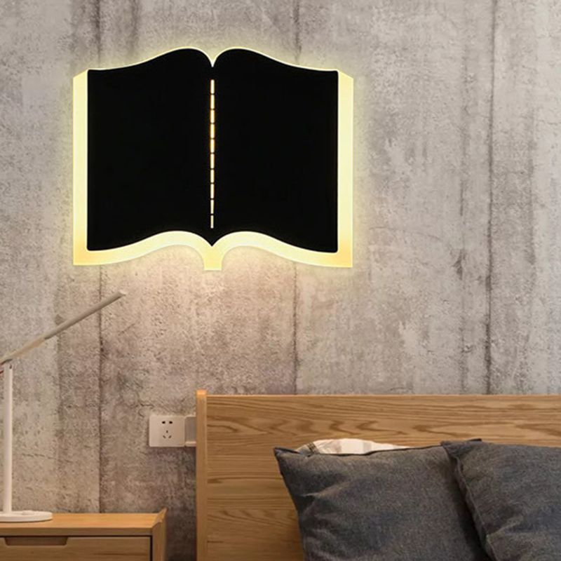 Buch Schatten Metall Wandleuchten moderner Stil 1 Leichtem Wandmontage Beleuchtung