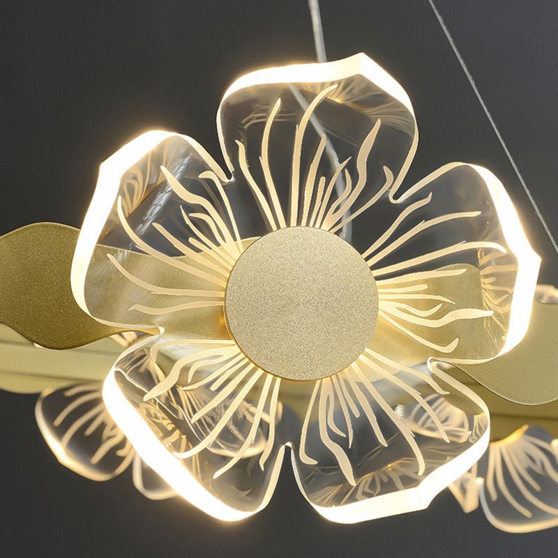 LED Chandelier Light Fixture Modern Simplicity Acrylic Pendant Lighting for Restaurant