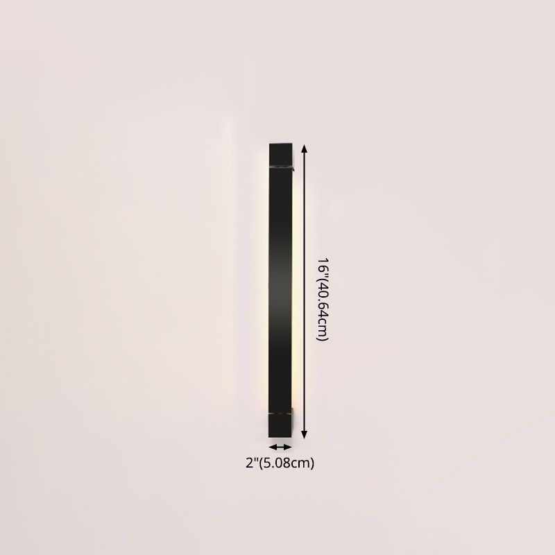 Modern 1-Light LED Wall Sconce Metal Linear Wall Mounted Light for Bathroom