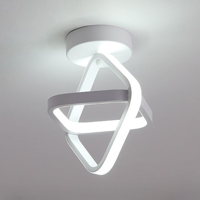 Plafonnier géométrique en métal, luminaire de Style simple à LED