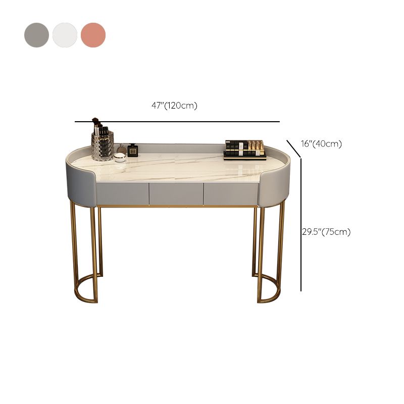 Standing Makeup Vanity Desk Lighted Mirror Makeup Vanity Set with Drawer