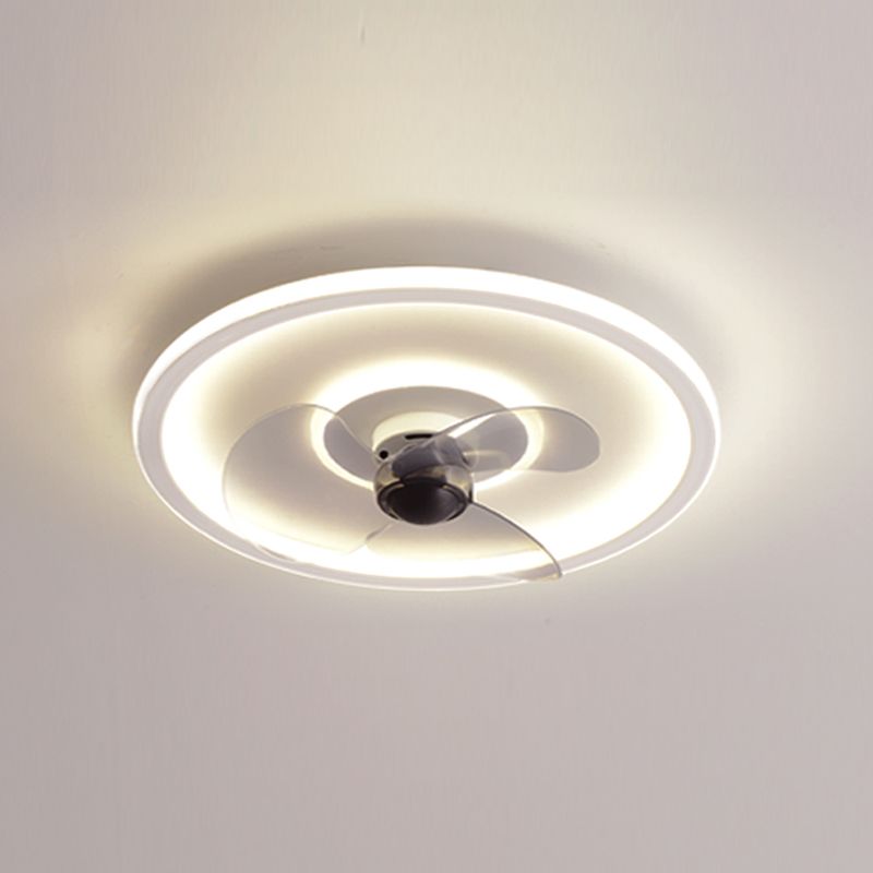 Cena circolare a ventola del soffitto Light Metal Minimalist LED Montano Accensione del soffitto