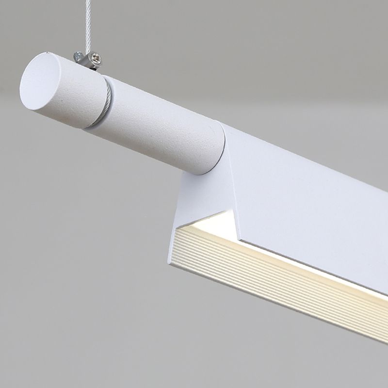 Modern Style Linear Shape Island Light Metal 1 Light Island Lighting