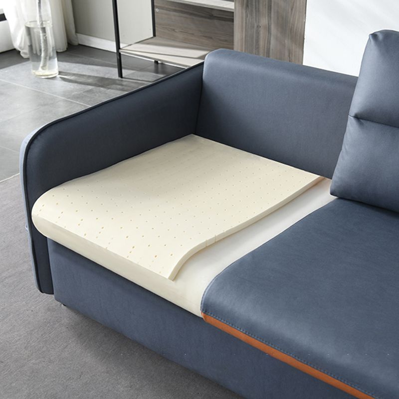 Faux Leather 4-Seater Sectional with Storage for Living Room