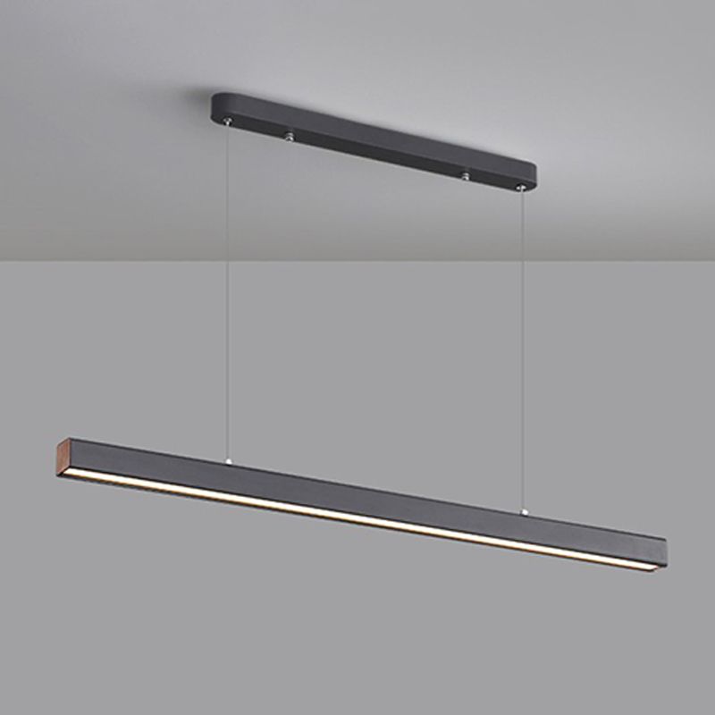 Modern Hanging Ceiling Light 1 Light Pendant Lighting Fixtures in Black Finish