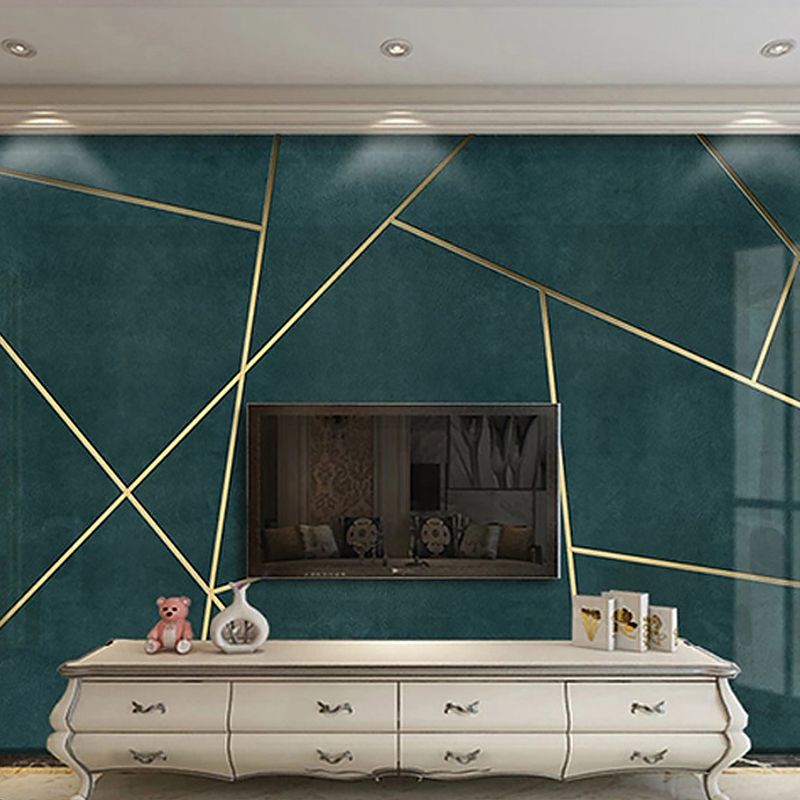 Contemporary Wall Murals for Fireplace, Geometries and Lines, Made to Measure