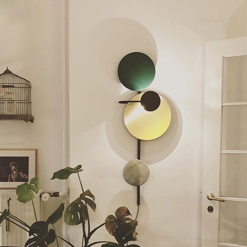 Art Deco 1 leichte Wandleuchten beleuchtet schmiedeeisere postmoderne Wandleuchten