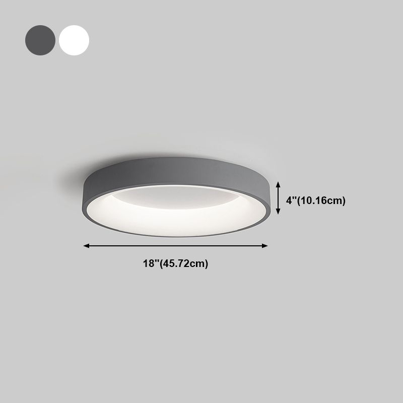 Eigentijdse ronde inbouwverlichtingsarmaturen Metaal 1 licht Inbouw plafondarmatuur