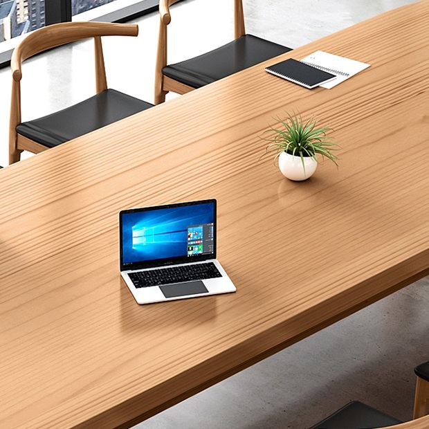 Modern Oval Trestle Dining Table Solid Wood Natural Home Kitchen Dinner Furniture