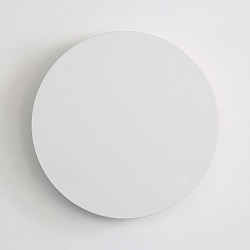 Modern Style Circle Shape Wall Sconce Metal 1 Light Sconce Lighting for Living Room