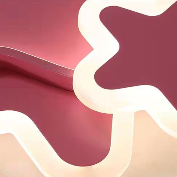 Modern Star Shape Ceiling Mount Light Fixture 3 Lights Ceiling Mounted Light