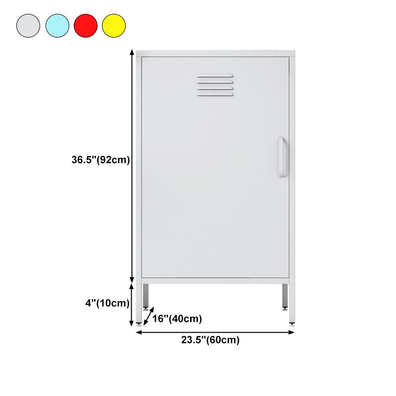 Steel Dining Room Sideboard Cabinet Modern Server Cabinet with Storage