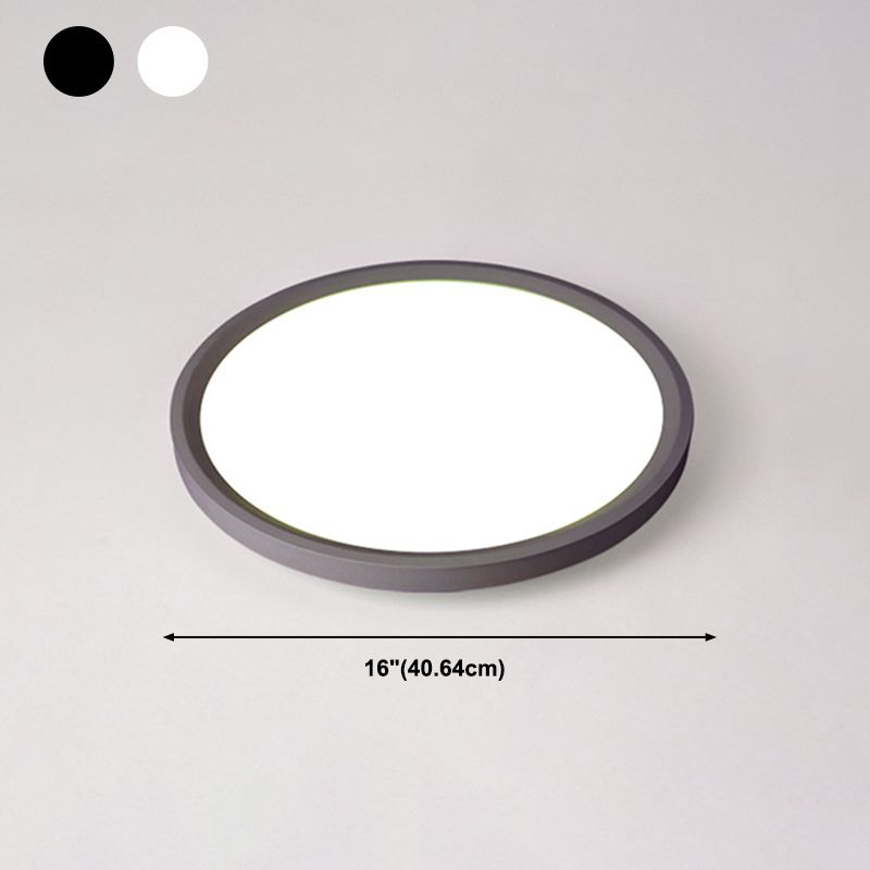 Illuminazione per montaggio a soffitto a LED ad anello Plafoniere moderne da incasso con paralume in acrilico