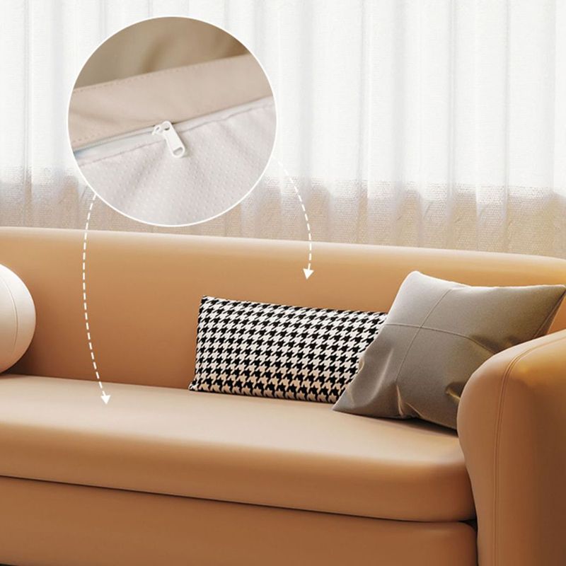 Recessed Arms Futon Sofa Bed Cushion Back Pillow Included Sleeper Sofa