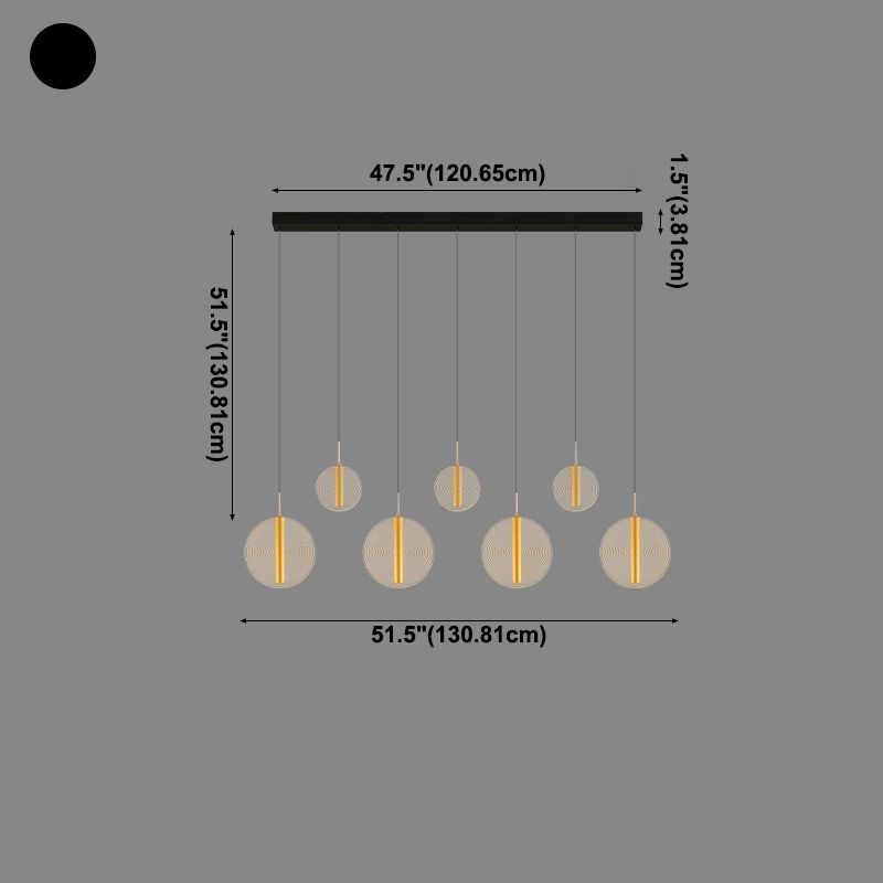 Unique Shape Island Lights Modern Style Metal Pendant Light Fixtures