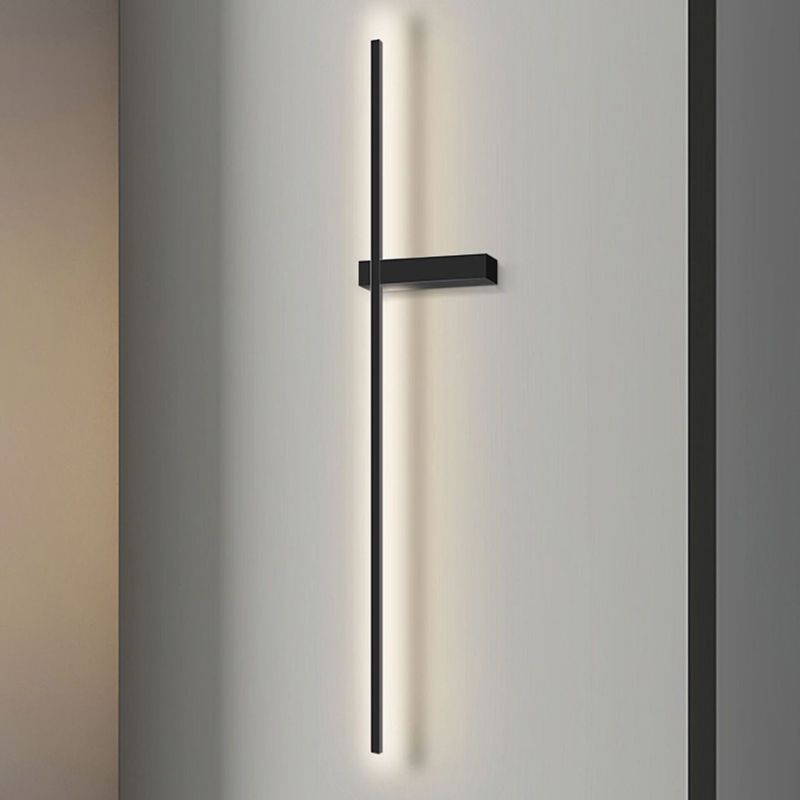 Moderne Wandleuchte minimalistische gerade LED -Wandleuchten mit Aluminium für Schlafzimmer