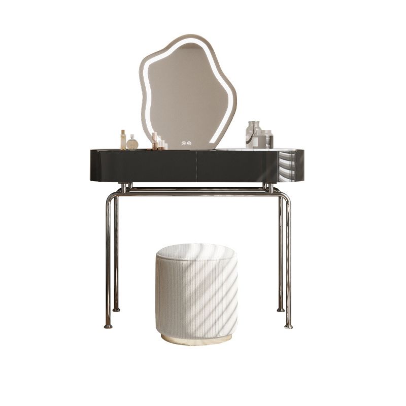 Wooden Make-up Vanity Black Makeup Vanity Desk Table with Drawer