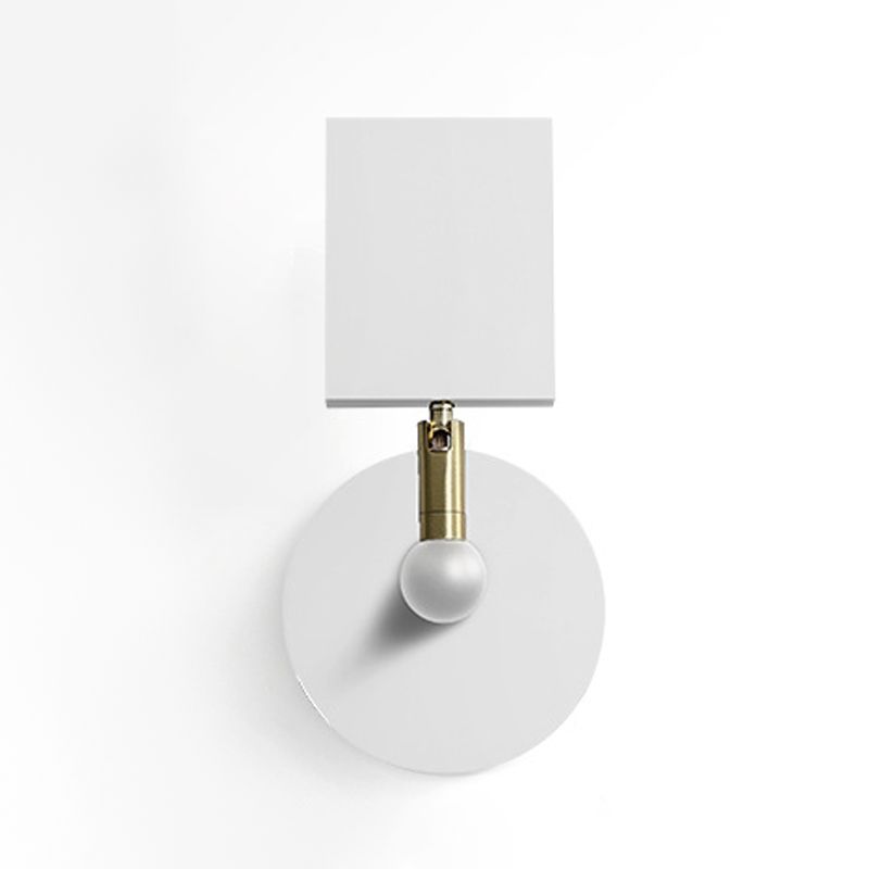 Moderner Stil rechteckiger Wand montiertes Lampe Metall 1 Lichtwandmontierte Beleuchtung