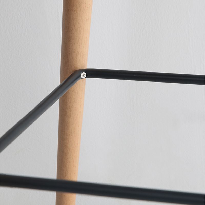 Scandinavian Style Bar-stool with Bucket Seat Counter Stool for Restaurant Bar