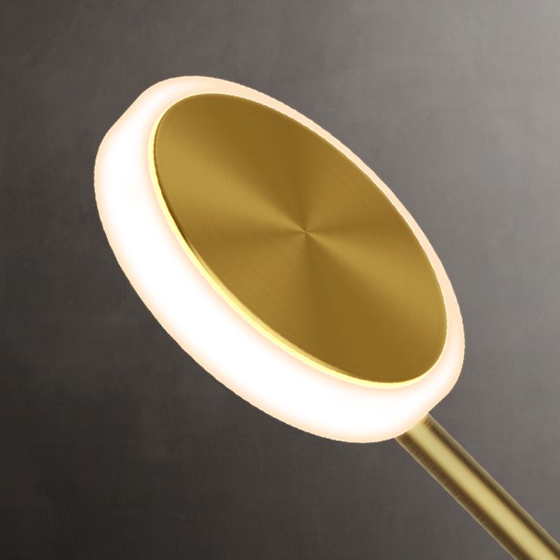 Círculo contemporáneo Luces de columna vertebral de metal múltiples luces de montaje de pared lámpara de montaje