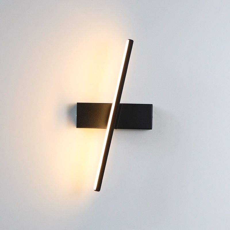 Minimalismo Lámpara de pared LED de cabecera rotativa Luces geométricas de estilo moderno de aluminio