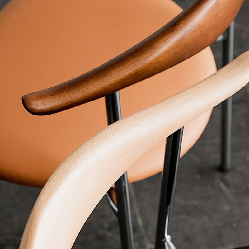 Contemporary Style Side Chair Open Back Dining Room Chair for Home