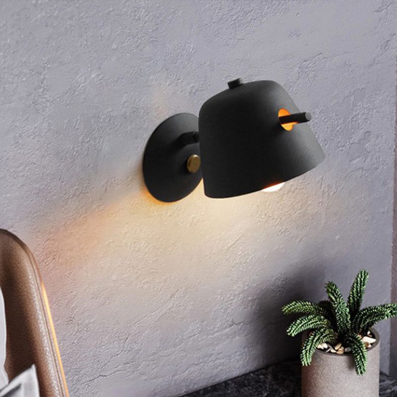 Modern Style Empire Shape Wall Light Metal 1 Light Sconces for Bedroom