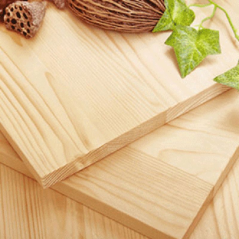 2/3-Shelf Natural Modern Bookshelf Pine Wood Geometric Closed Back Bookshelf