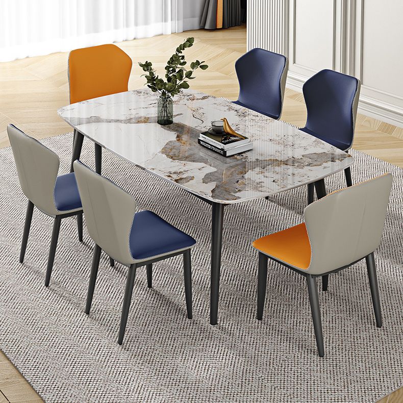 Sintered Stone Dining Table Industrial Dining Room Table for Kitchen