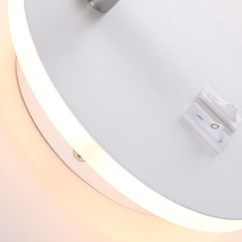 Modern Wall Sconce Simple LED Wall Mount Lamp with Acrylic Shade for Living Room