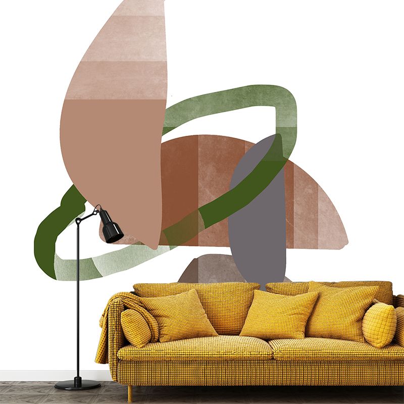 Abstract Pattern Mildew Resistant Wallpaper Bohemian Style Sleeping Room Wall Mural