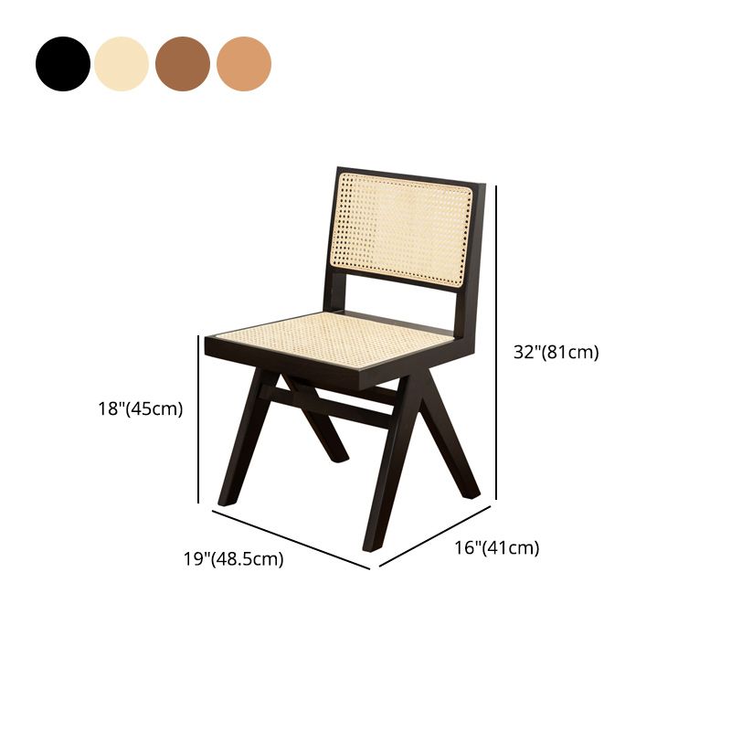 Dining Room Side Chairs Modern Rubber Wood Kitchen Chair for Home